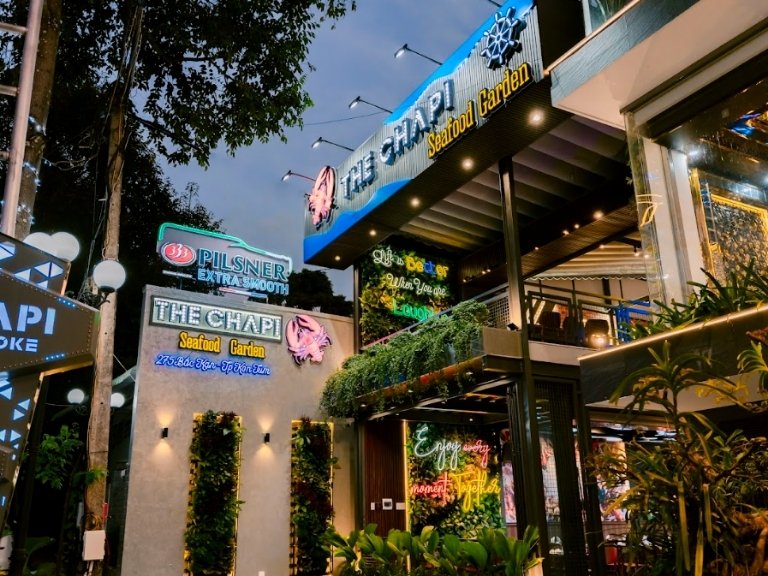 thiết kế thi công nhà hàng bằng khung thép tiền chế