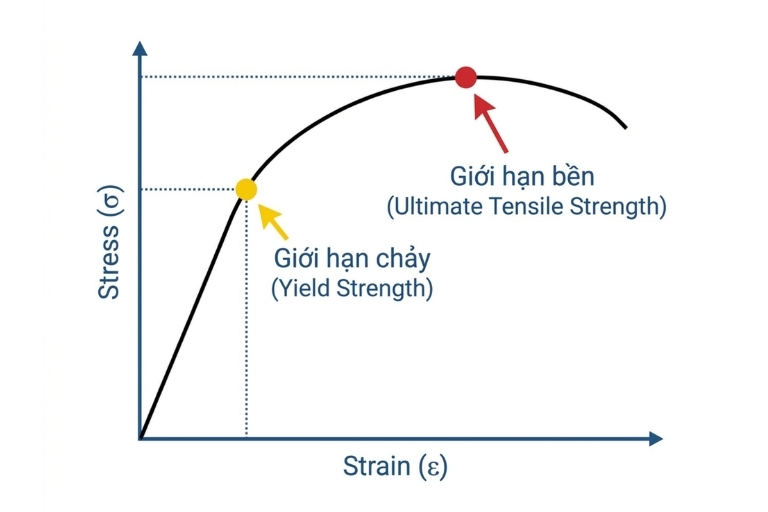 giới hạn chảy và giới hạn bền